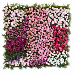 Pink Purple Garden artificial flower wall panel collection