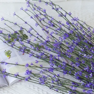 Purple artificial Forsythia Flower Bush, 84 cm