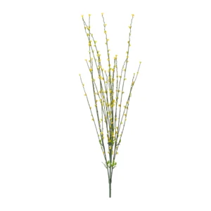 Yellow artificial Forsythia Flower Bush, 84 cm