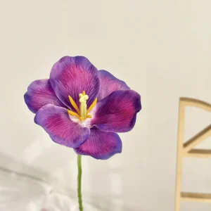 Deep Purple artificial fringed tulip stem