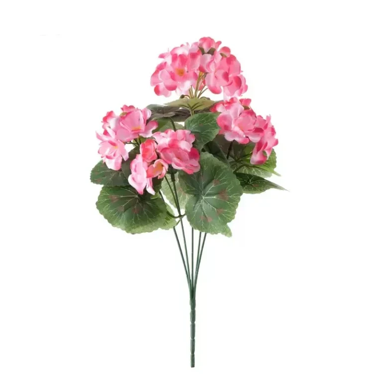 Arbusto artificial de la flor del geranio