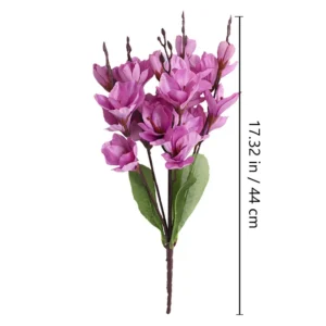 Alternate view of purple size 44cm artificial hyacinth flower bush