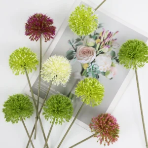 Color Options for artificial hydrangea ball stem