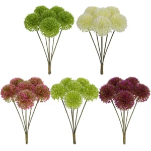Color Options Chart for artificial hydrangea ball stem