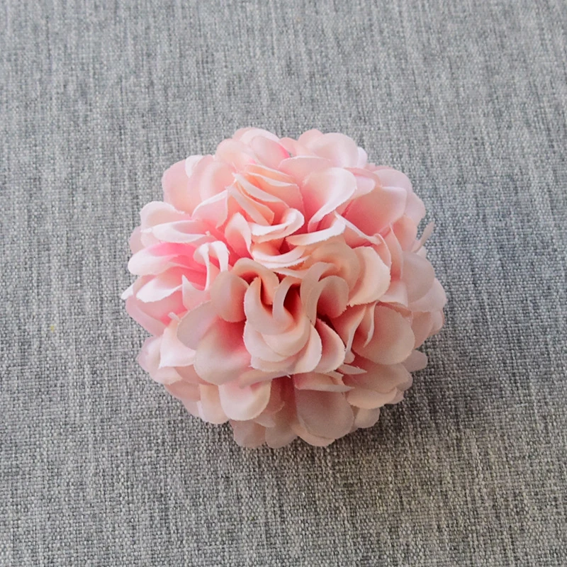 Pink artificial Hydrangea Flower Head, 8.5 cm