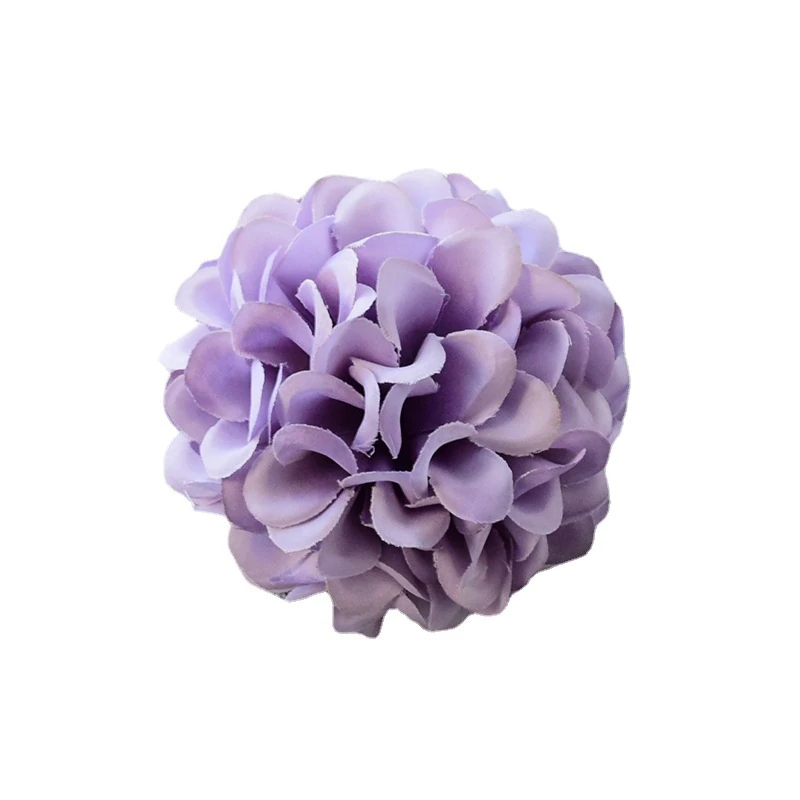 Alternate view of purple artificial Hydrangea Flower Head