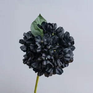 Black artificial hydrangea stem