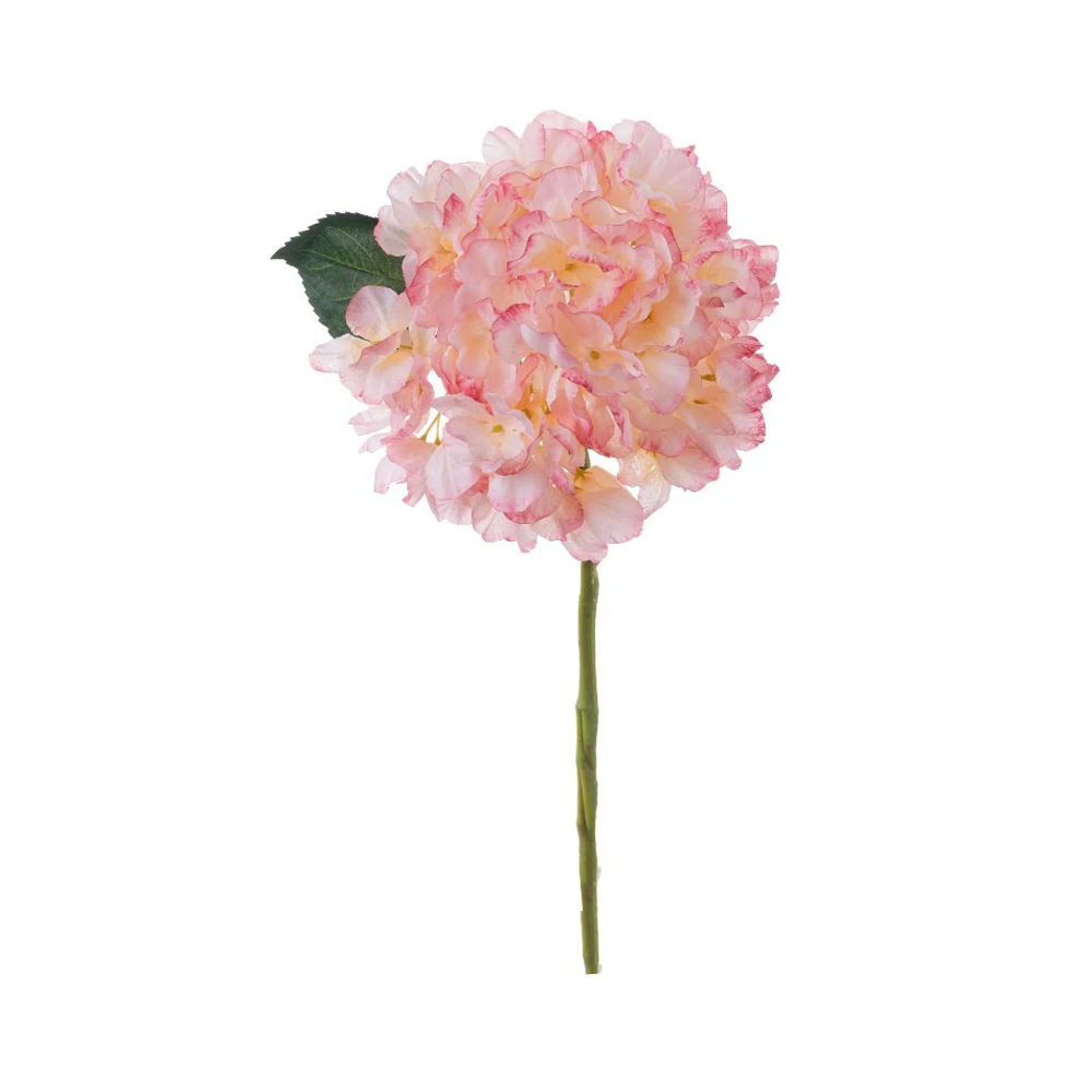 Blush Pink artificial hydrangea stem