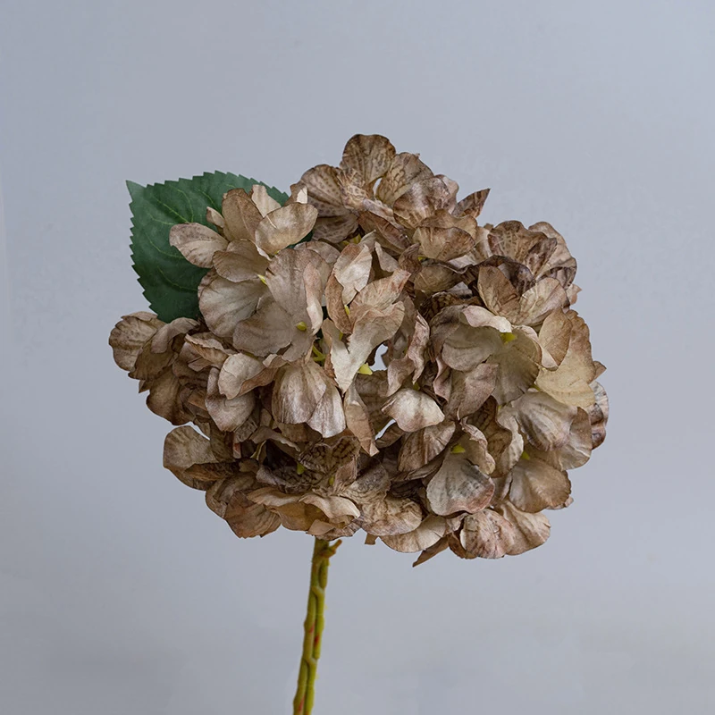 Brown artificial hydrangea stem