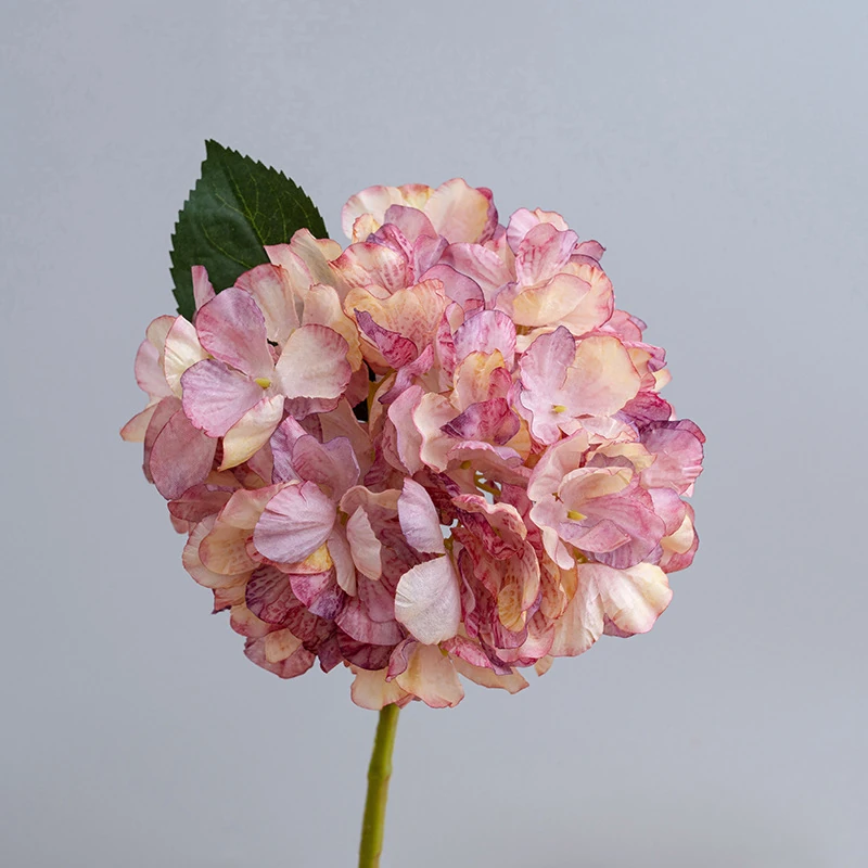 Dusty Pink artificial hydrangea stem
