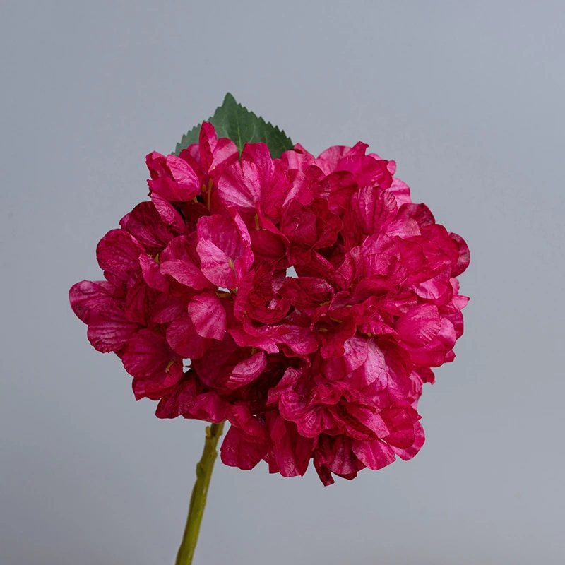 Fuchsia artificial hydrangea stem
