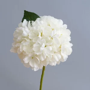 White artificial hydrangea stem