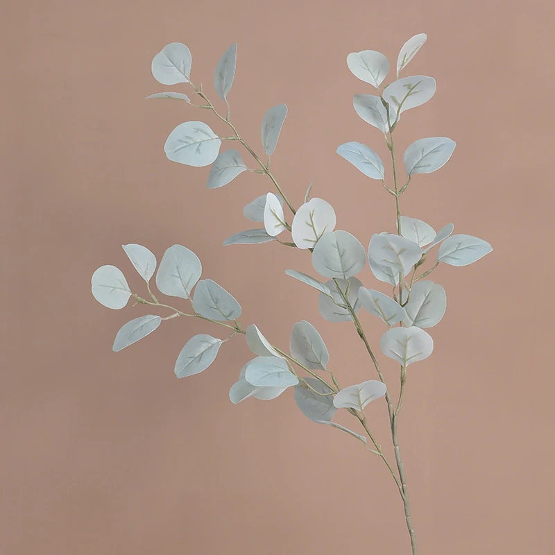 Ice Blue artificial iridescent eucalyptus spray