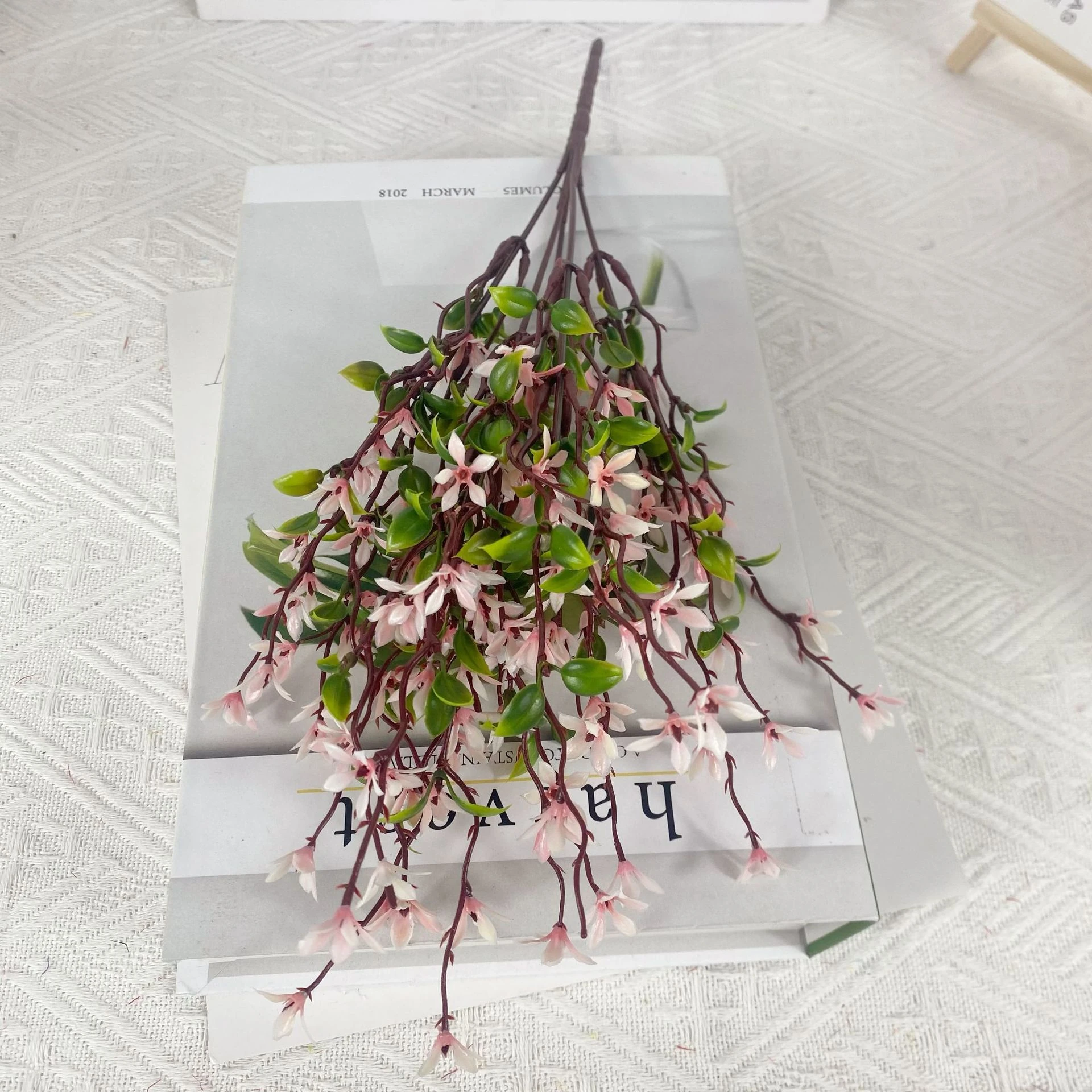 Light Pink artificial Jasmine Flower Bush, 40 cm