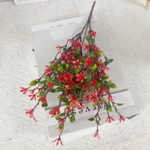 Red artificial Jasmine Flower Bush, 40 cm