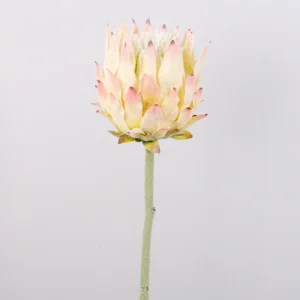 Blush artificial king protea flower stem