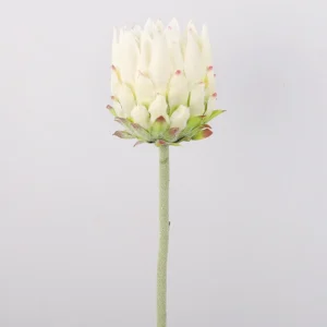 Cream artificial king protea flower stem
