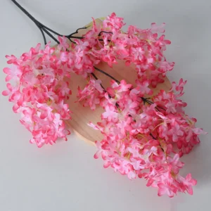 Alternate view of pink artificial larkspur spray