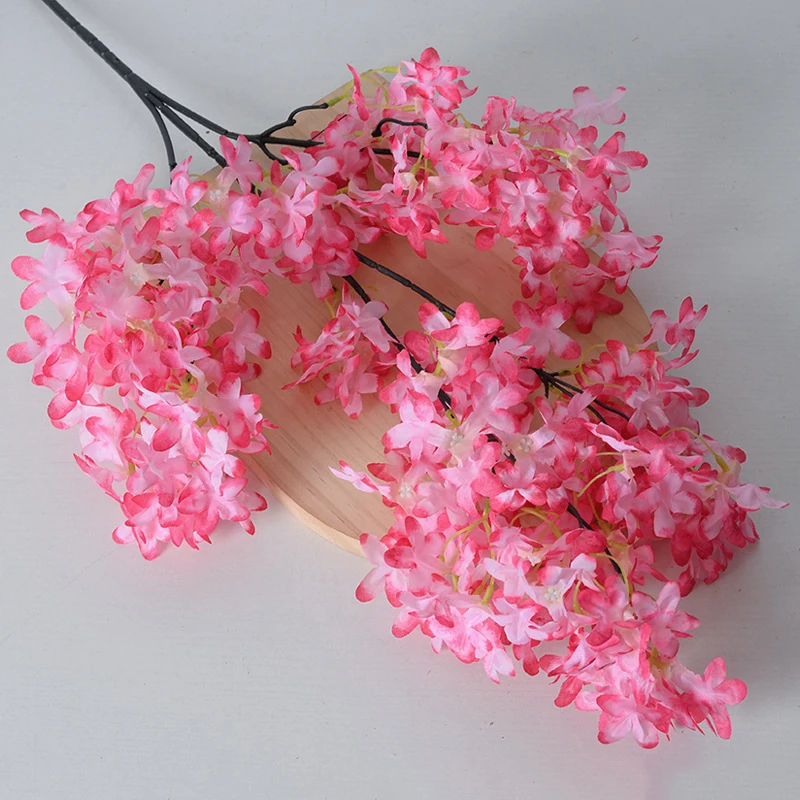 Alternate view of pink artificial larkspur spray