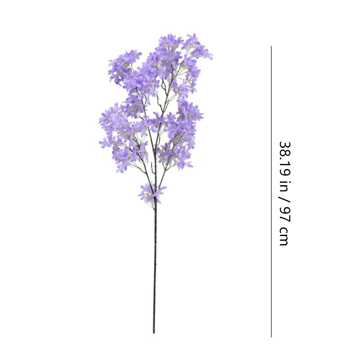 Alternate view of purple size 97cm artificial larkspur spray
