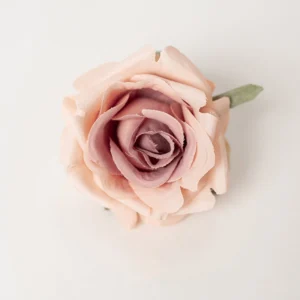 Blush Pink artificial Layered Rose Flower Head, 7 cm