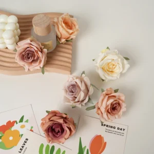 Available colors for artificial Layered Rose Flower Head