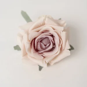 Light Purple artificial Layered Rose Flower Head, 7 cm