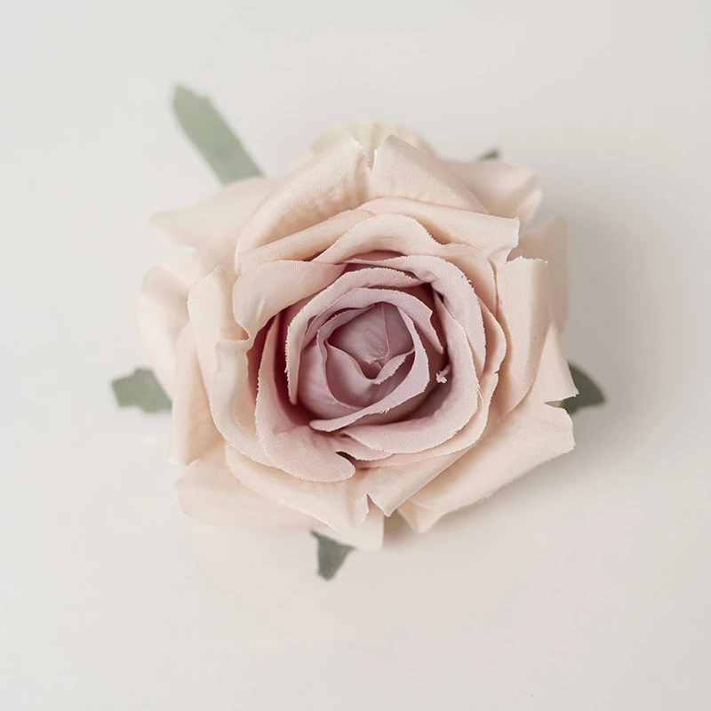 Light Purple artificial Layered Rose Flower Head, 7 cm