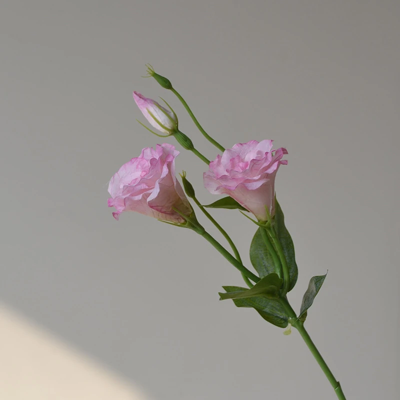 Alternate view of pink artificial lisianthus stem