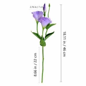 Alternate view of purple size 46cm artificial lisianthus stem