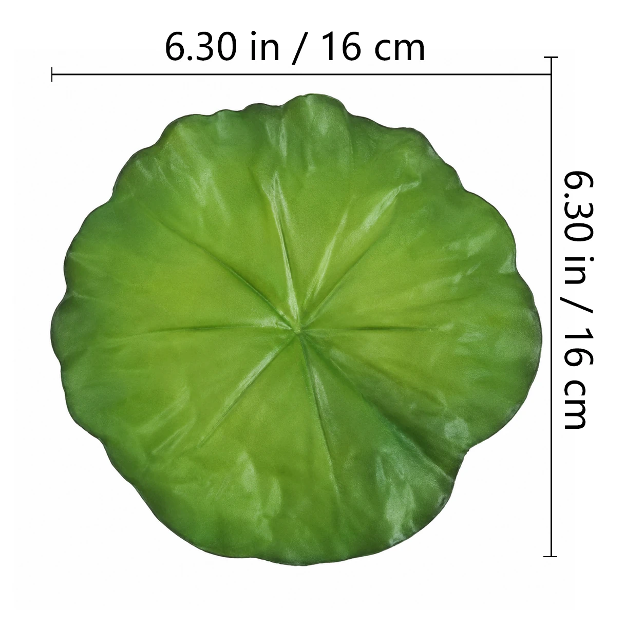 Specification diagram for artificial Lotus Leaf