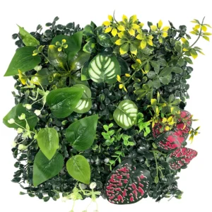 Berry Greenery Mix artificial mixed green wall panel