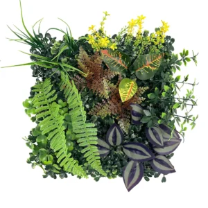 Fern Tradescantia Mix artificial mixed green wall panel
