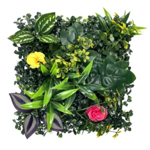Rose Greenery Mix artificial mixed green wall panel