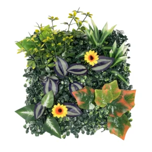 Sunflower Calathea Mix artificial mixed green wall panel