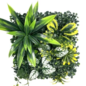 Tropical Dracaena Mix artificial mixed green wall panel