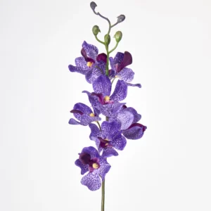 Blue Violet artificial mokara orchid stem