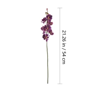 Alternate view of lavender size 54cm artificial mokara orchid stem