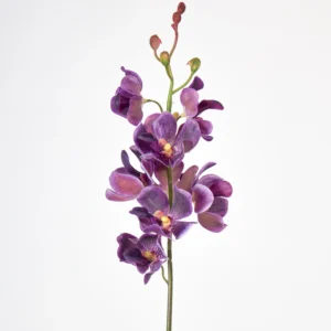 Mauve artificial mokara orchid stem