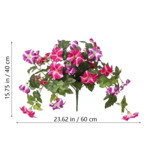 Size diagram for artificial morning glory flower bush, 40 cm