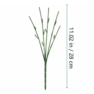 Specification diagram for five branch 15 tip artificial Multi-Branch Flower Stem