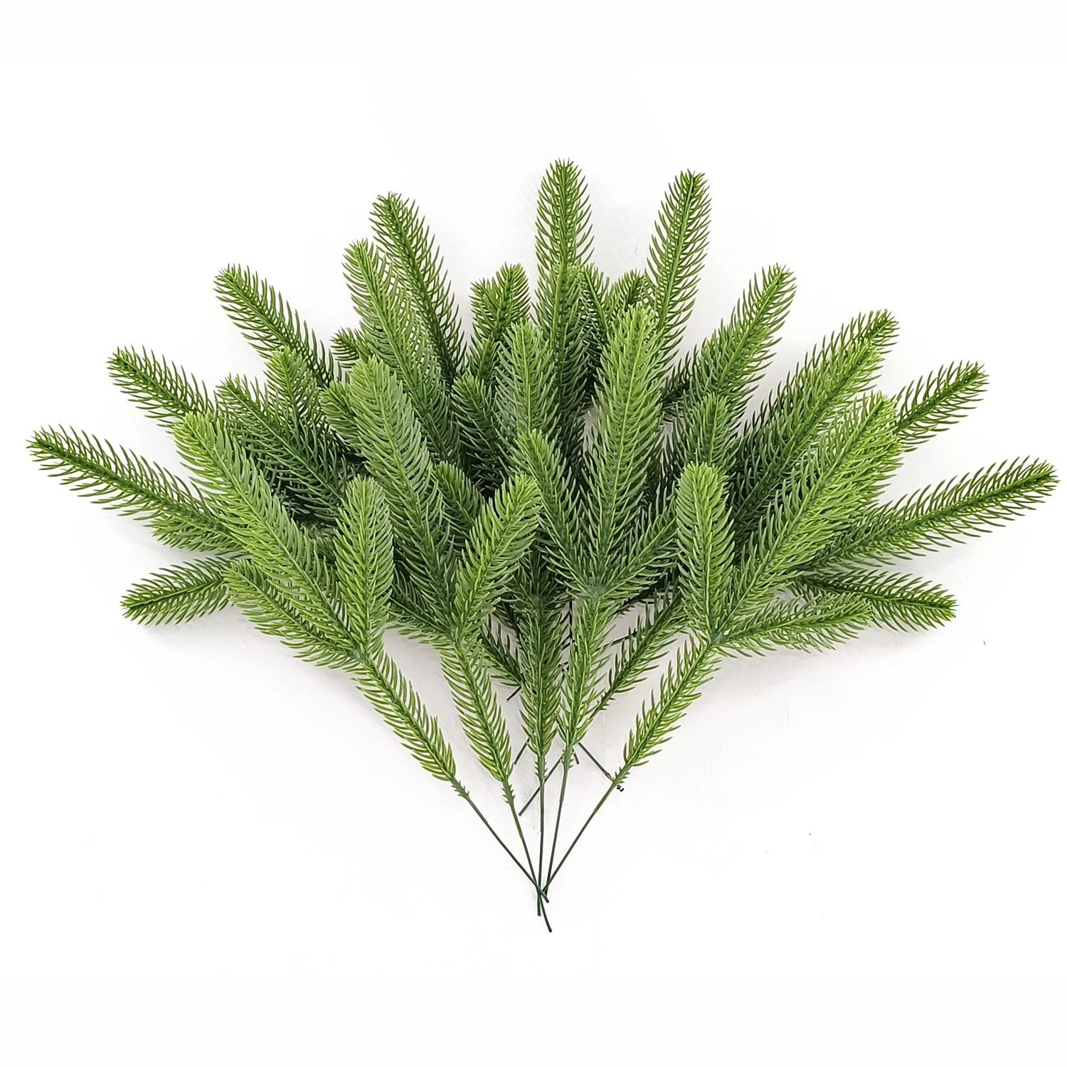 Bulk group of artificial Norfolk pine branches