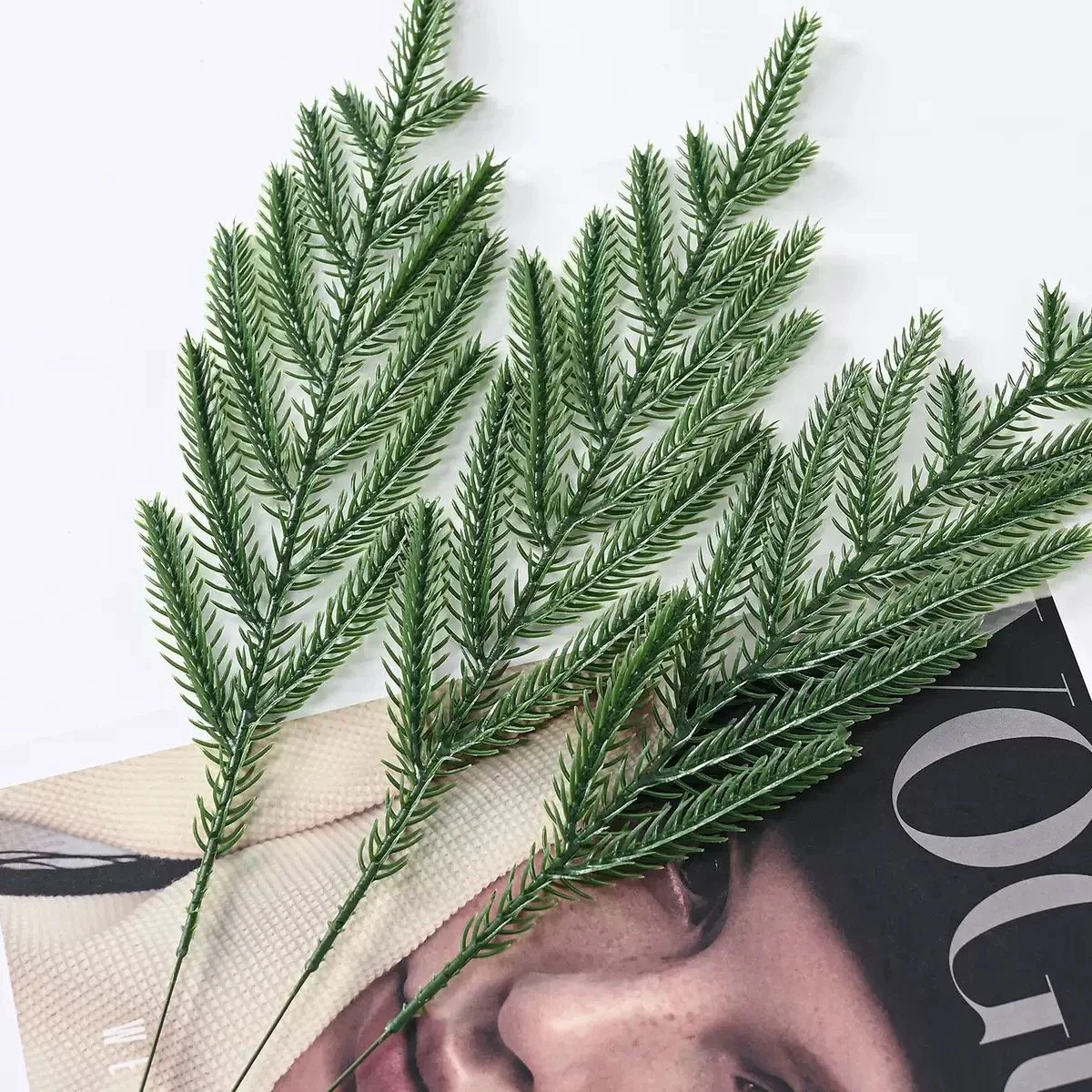 Bundle of artificial Norfolk pine sprays for floral arranging