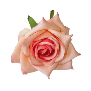 Light Pink artificial Open Rose Flower Head, 8 cm