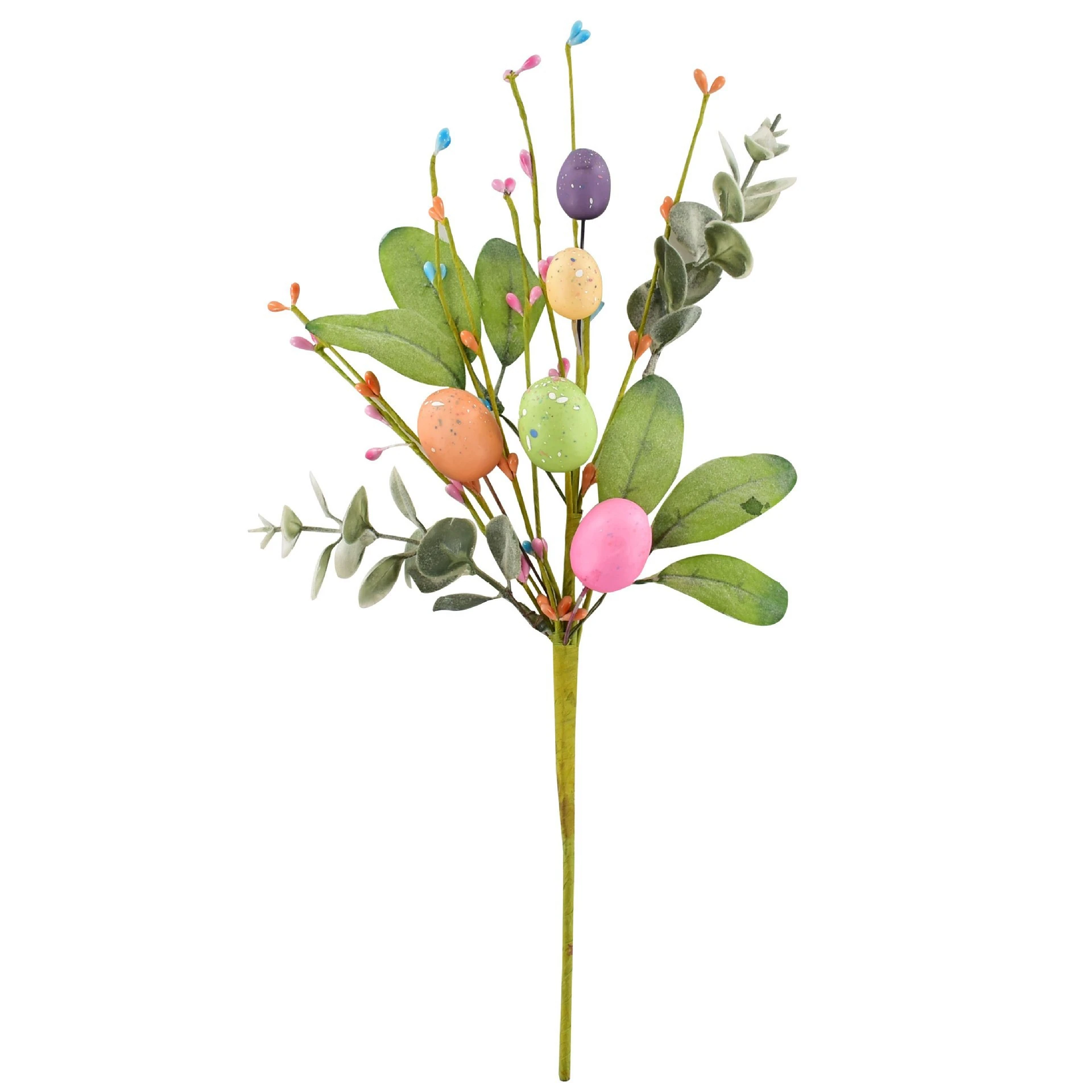 Artificial Pastel Easter Egg Berry Pick