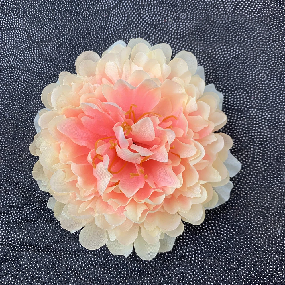 Blush artificial peony flower head
