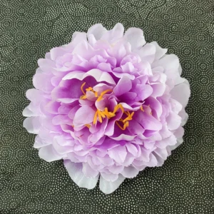 Purple artificial peony flower head