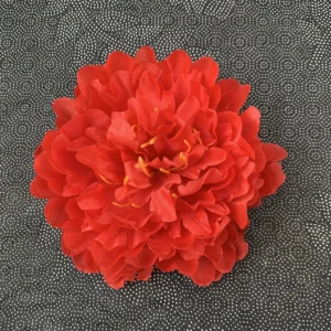 Red artificial peony flower head