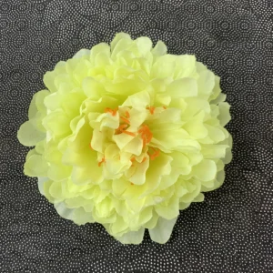 Yellow Green artificial peony flower head