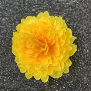 Yellow artificial peony flower head